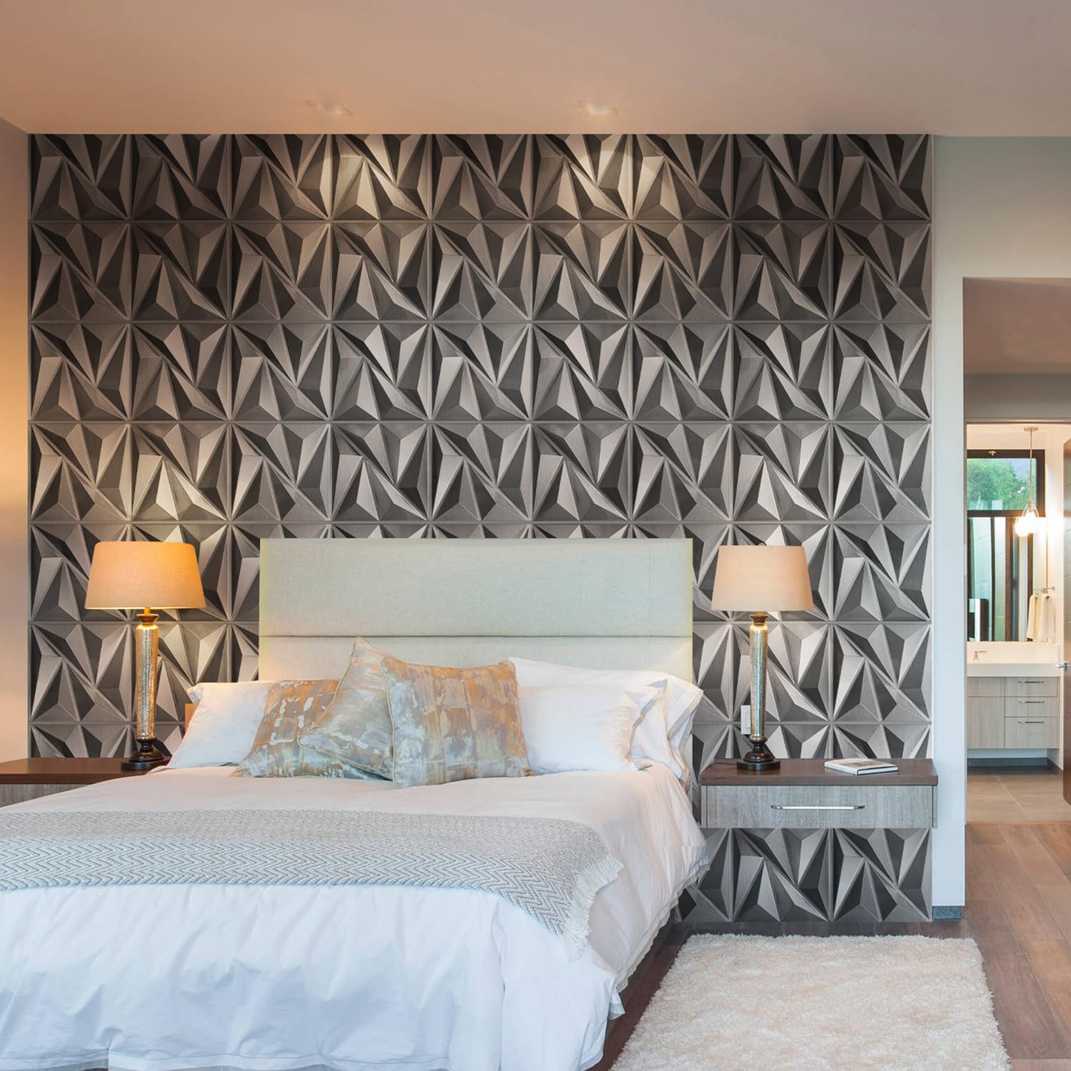 Snapklik.com : STICKGOO 33 Pack 3D Wall Panels For Interior Wall Decor