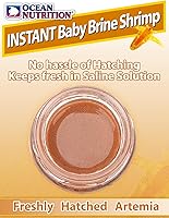 Vista 3 de Camarón pequeño de salmuera, comida instantánea para peces, de Ocean Nutrition, (0,7 ozas).