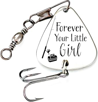 Personalized Dad Gift Forever Your Little Girl Fishing Lure Daddy Fishing Lure Gift Wedding Lure Father of the Bride Parent Present Forever-Lure