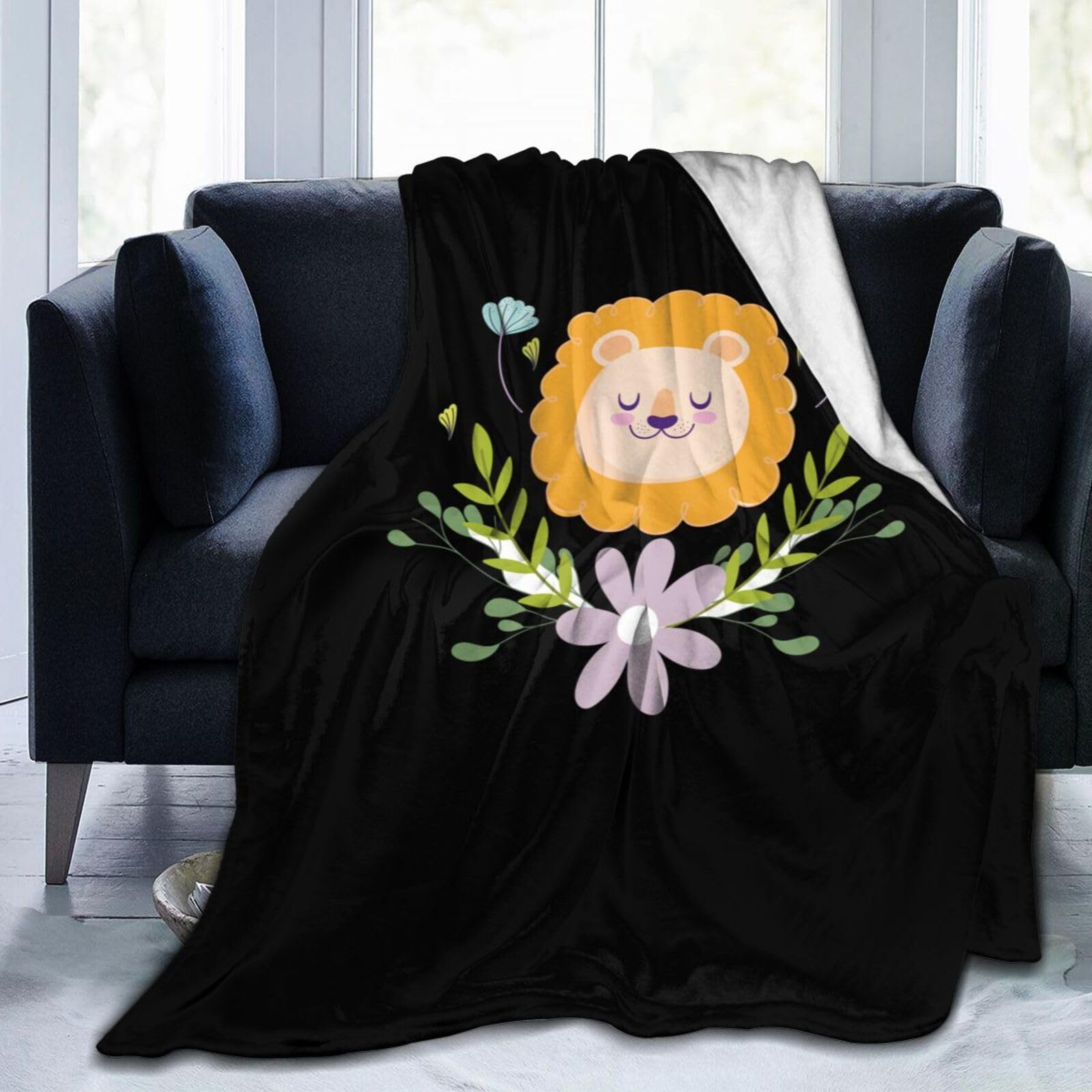 Amazon.com: yruoout Cute Lion Cubs Blanket 60x50 Throw Blanket Soft Fuzzy  Plush Lightweight Blankets for Couch Sofa Bed and Home : Home u0026 Kitchen