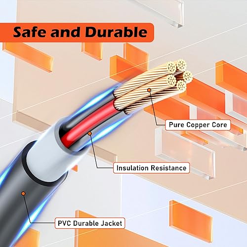 Miniatura 4 de Cable adaptador NEMA de alta resistencia 14-30 a 14-50 de 13 pulgadas para cargador EV, adaptador de enchufe de secadora, adaptador de carga con
