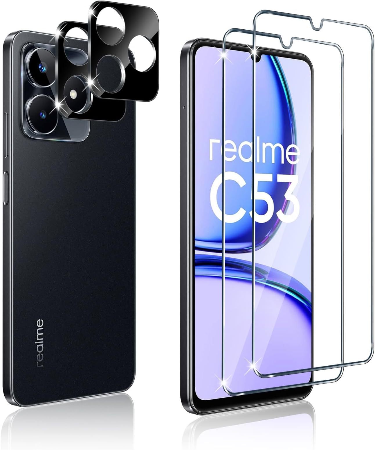 Kiewhay Pellicola Protettiva Compatibile con Google Pixel 7 Vetro Temperato 6,3'', 3x Pellicola Vetro + 2x Pellicola Fotocamera, [Non per Google Pixel 7 Pro] 99,99% HD Pellicola Vetro - 5 Pezzi