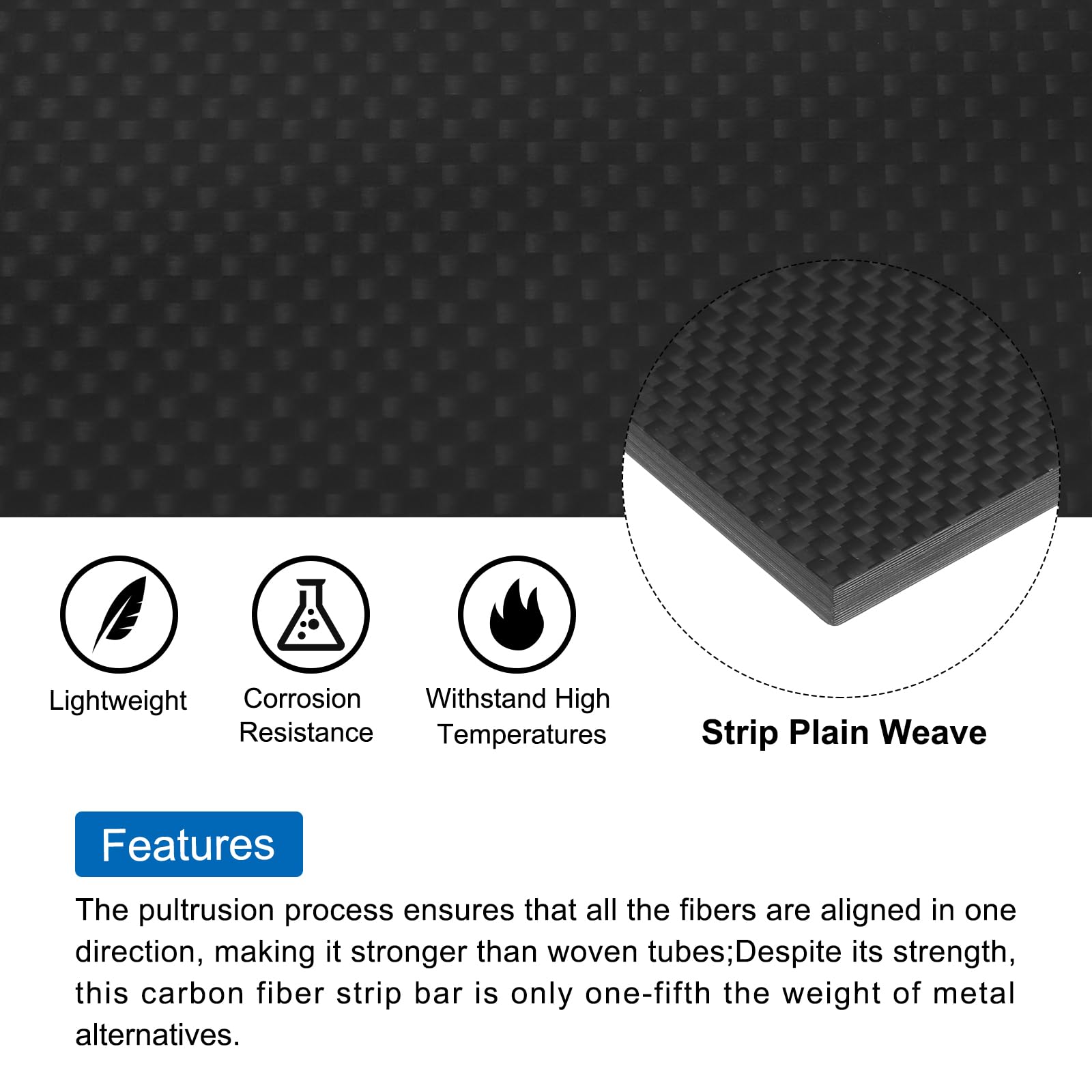 FANCYWING 250X400X1.0MM 1.5MM 2.0MM 2.5MM 3.0MM 4.0MM 5.0MM 6.0MM 100% 3K Carbon Fiber Laminate Plate Matt Surface Twill Weave Panel Sheet 4.0MM Thickness(Matte Finish - View #10