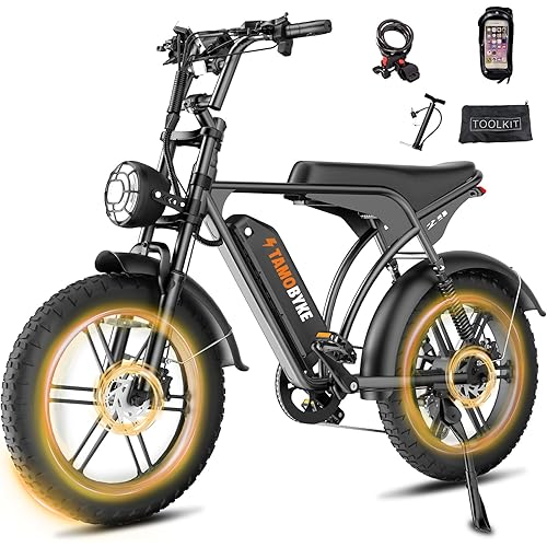 V20/V29 Series Electric Bike for Adults, 1500W/2000W Motor (Peak), 30MPH/32MPH Electric Dirt Ebike,20'' Fat Tire E-bike with 48V 15.6AH Battery,Full Suspension Hydraulic Brakes, Snow, Sand, Road