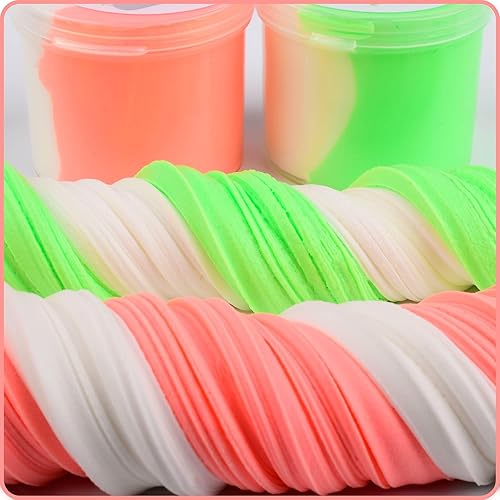 Miniatura 7 de Paquete de 6 limos de mantequilla de fruta, melocotón, sandía, aguacate, piña, regalo de cumpleaños, regalos de fiesta para niñas y niños