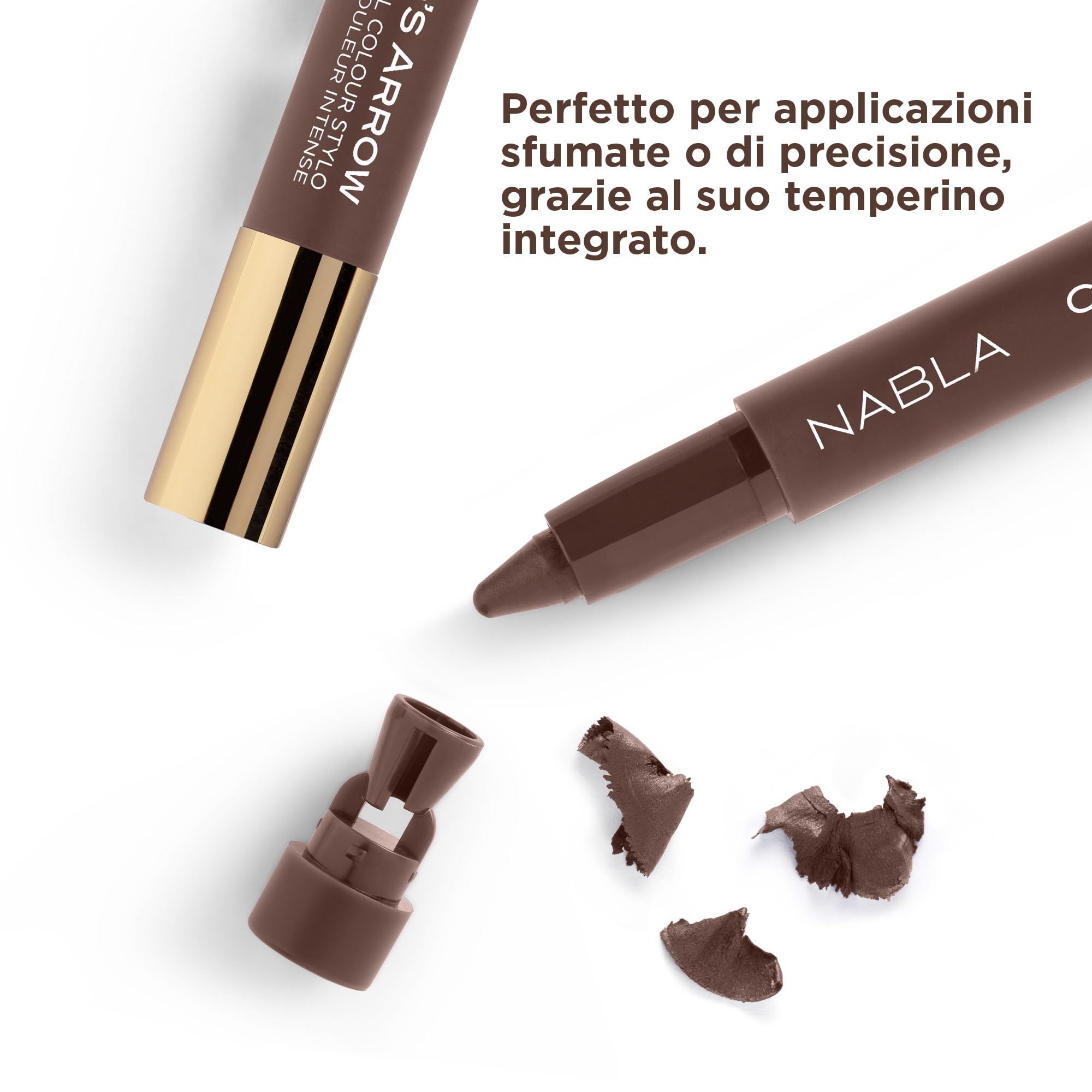 NABLA Cupid's Arrow Longwear Styl, Maroon | Długoterminowy ołówek do stylizacji i wysokiej pigmentacji | Wielofunkcyjna wkładka, cień do powiek lub szminka, kremowa i wygodna konsystencja dla