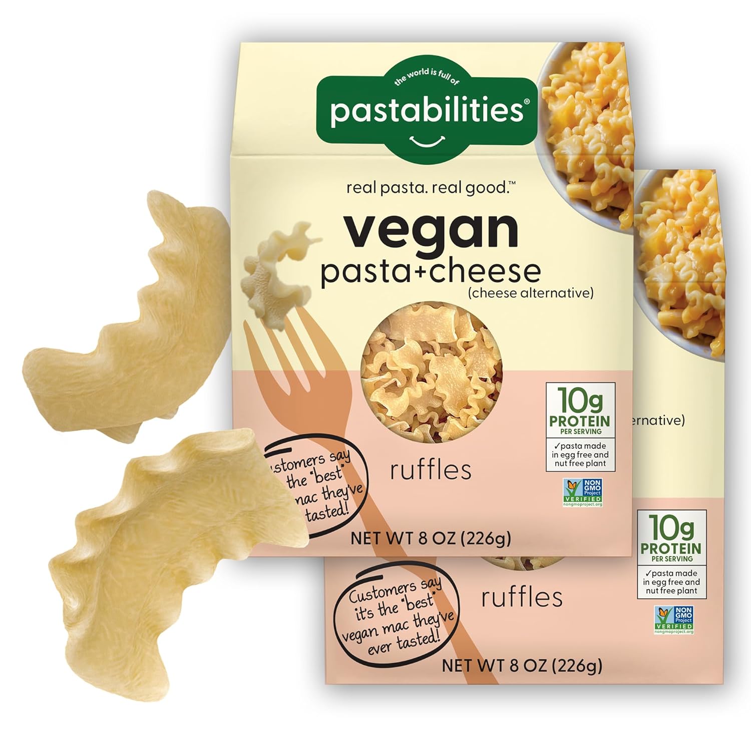 Pastabilities Vegan Ruffles Mac and Cheese Family Size