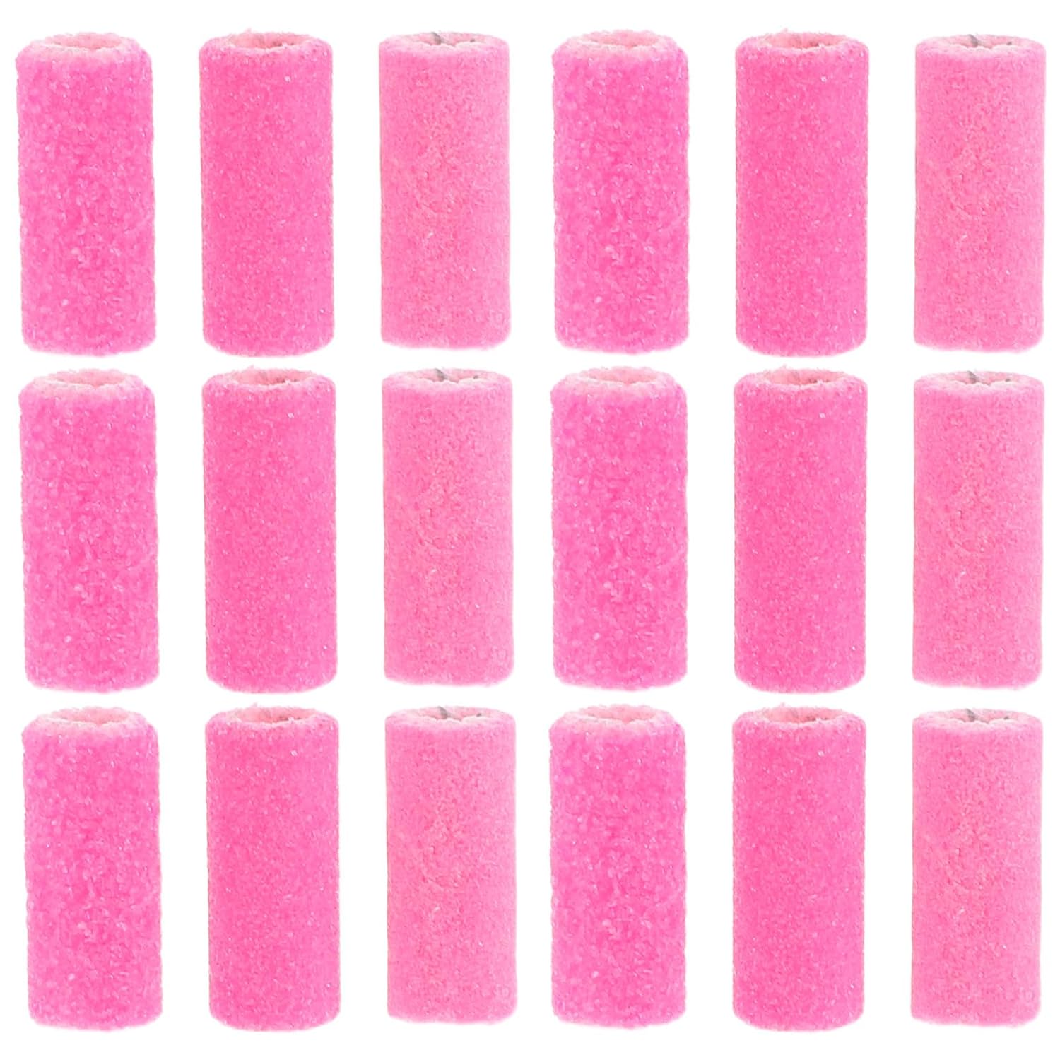 Pink Nail Sanding Bands Kit 80 150 200 Grit for Drill