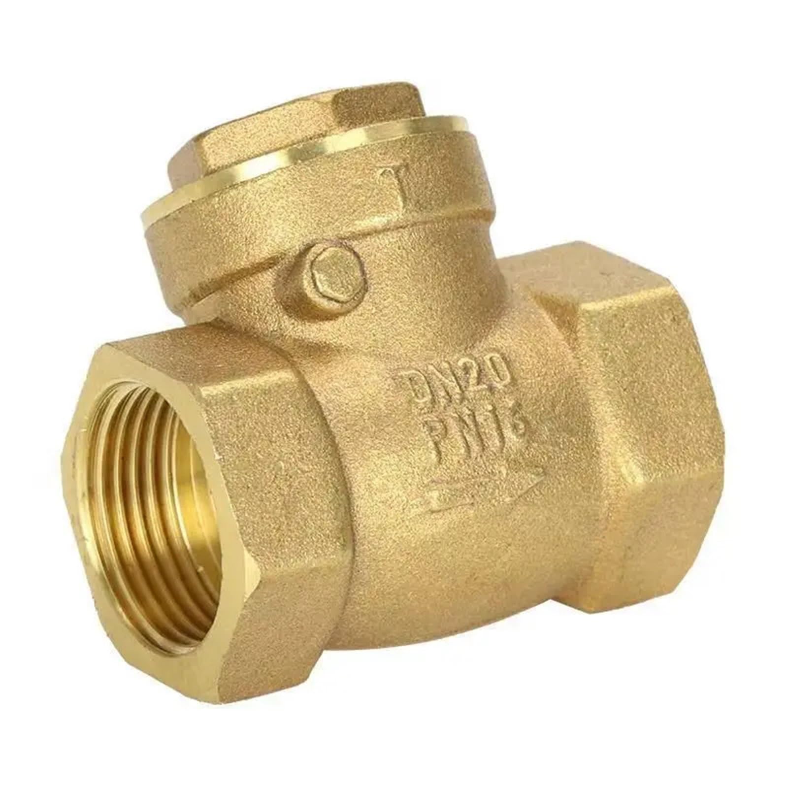 Dkgnyxnplj 1/2 " 3/4" " -/4" -" Brass Swing Check Valve Way Non-Return Valve(")