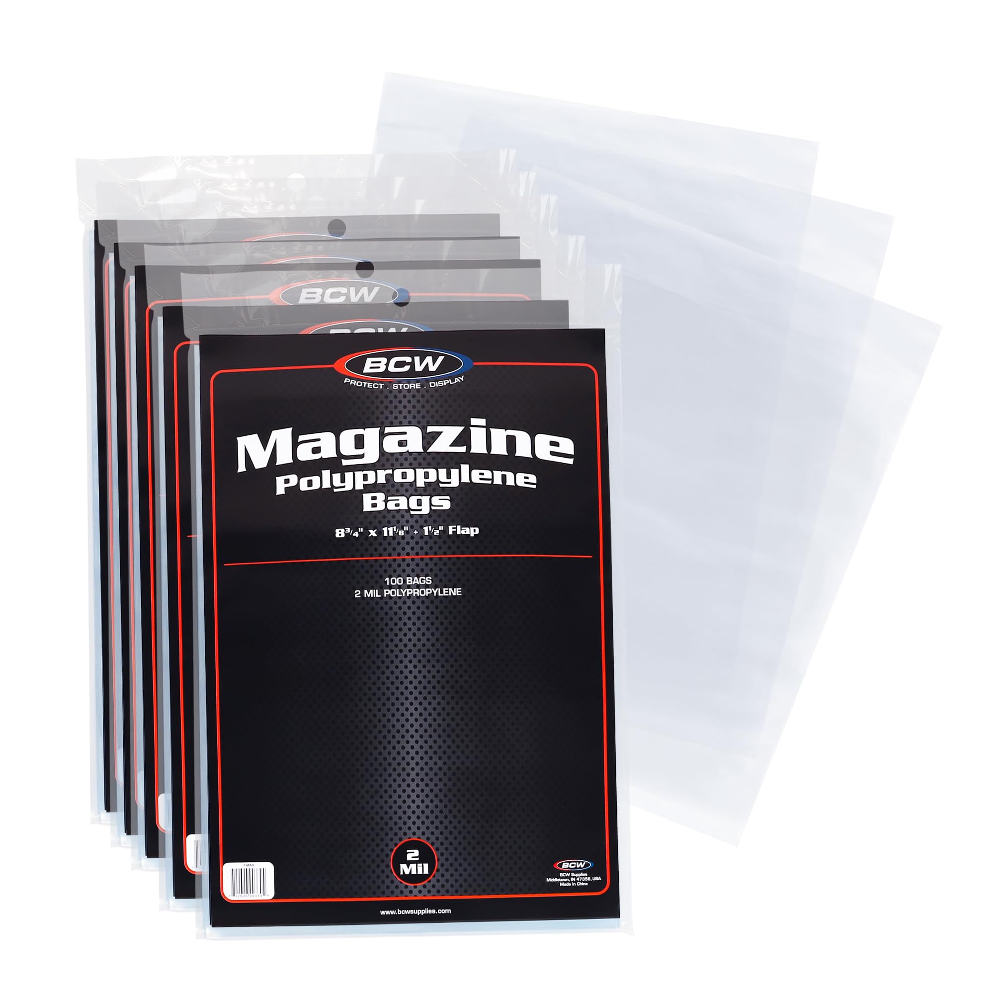 Amazon.com: BCW Magazine Bags - 500 Count | Fits Standard 8.5 x 11
