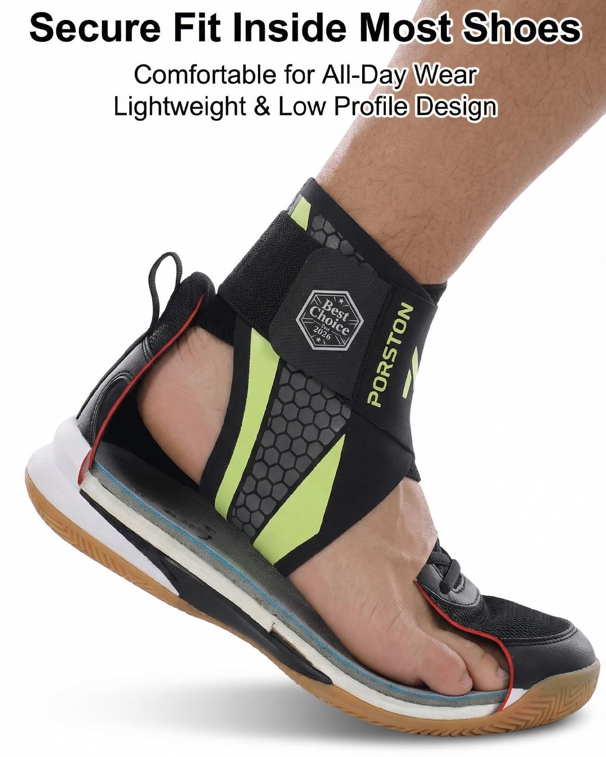 2-Pack Ankle Brace for Men & Women,Adjustable Lace up Ankles Sock,Basketball Ankle Stabilizer with Straps,Orthopedic Compression Sleeve for Plantar Fasciitis Relief,Tendonitis,Sprained(Gray)