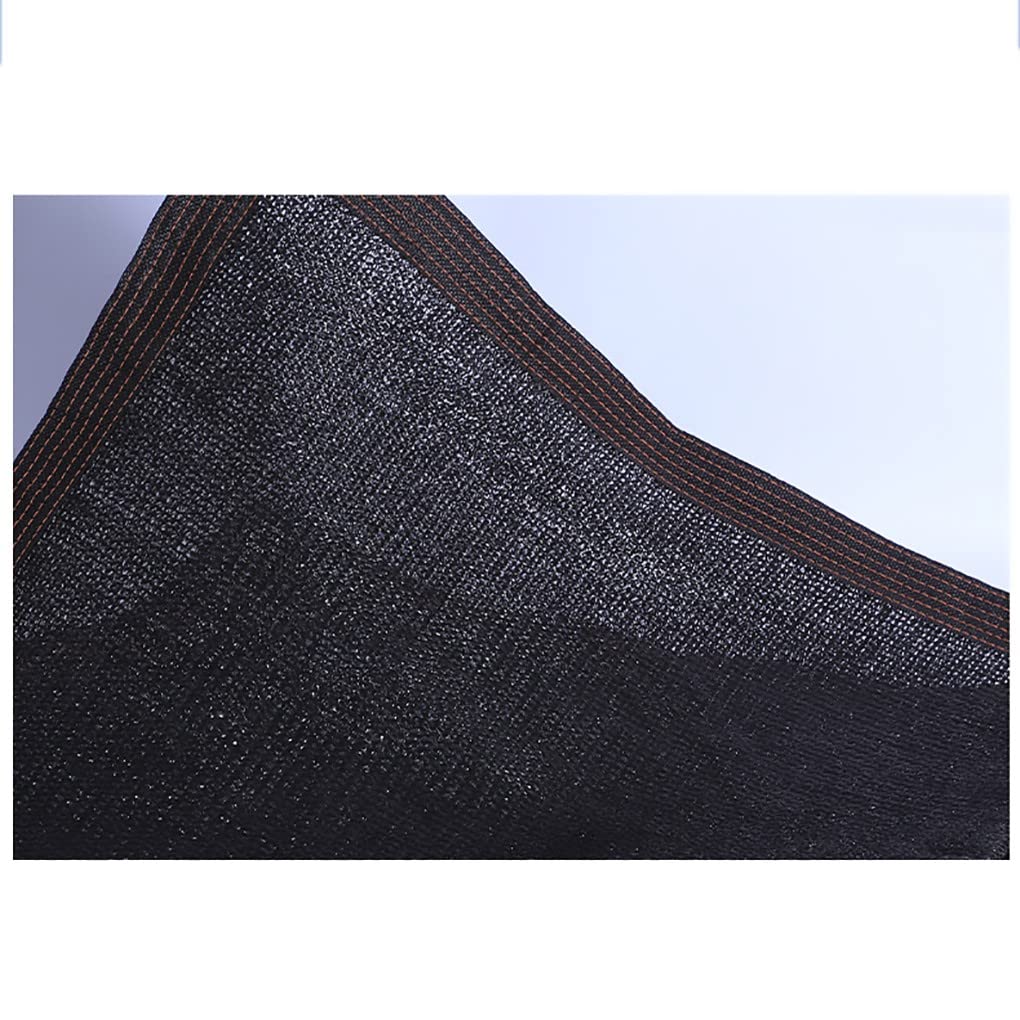Malla Sombreadora 95% Red Sombra de Malla Solar Sombra Paño Red de Sombra de Privacidad Transpirable para Patio Piscina Jardín, Negra (6×6m(19.68×19.68ft))