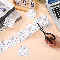 Vista 18 de Zonon 65 Feet Bulletin Board Borders Black and White Polka Dots Striped Grid Borders Decorative Straight Scalloped Wavy Rolled Trim Classroom Back