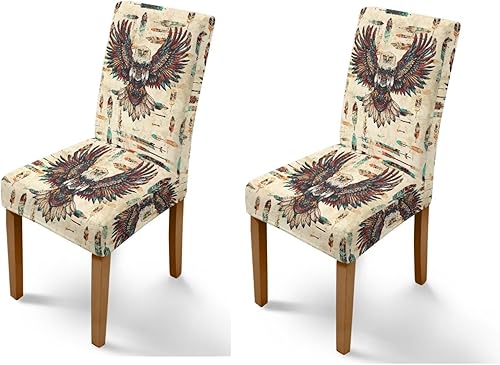 Miniatura 36 de Rnyleeg Red Rose Butterfly Chair Covers for Living Room No Arms Stretch Dining Chair Covers Set of 1 Soft Washable Kitchen Chair Protector Cover