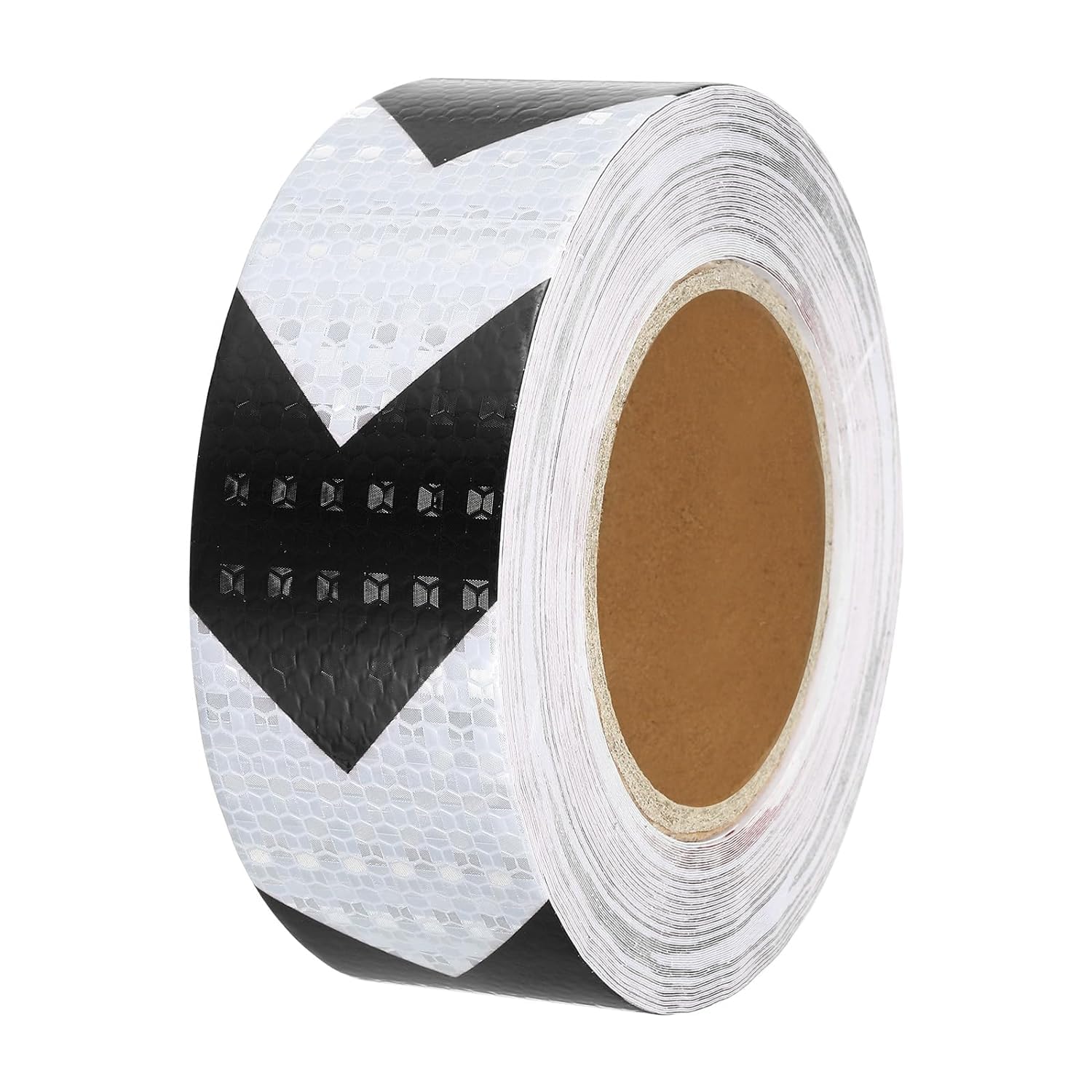 ZSIGNS 2 Inch X 5 METER Arrow Reflective Hazard Safety Warning Caution Tape, Reflector Industrial Marking Tape for Trailers Vehicles Stairs Steps Floor Boats Outdoor Waterproof (WHITE & BLACK) (B0D1BT9HSV) Amazon Price History, Amazon Price Tracker