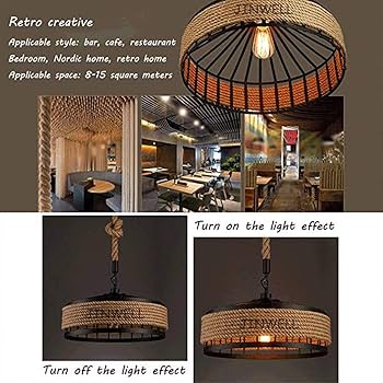 Lampa wisząca w stylu vintage/industrialnym/retro - żyrandol