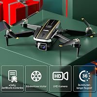 CHUBORY A68 Drón 2K HD Kamerával, WiFi FPV Quadcopter, Erős Kefementes Motorral, Automatikus Lebegés, 3D Flip, Összecsukható, Követő  2