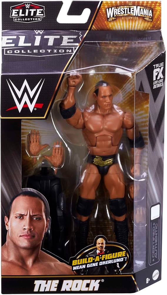 Amazon.com: Mattel WWE The Rock WrestleMania Elite Collection