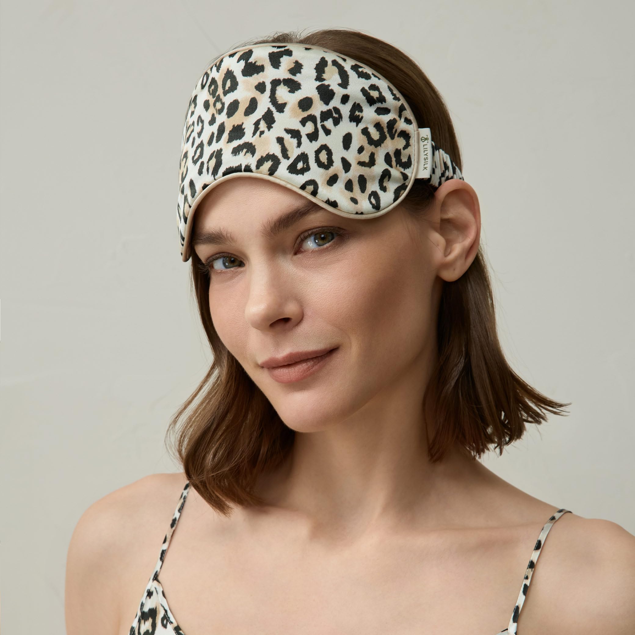 LILYSILK damen seide charmuse augenmaske konturiert schlaf maske