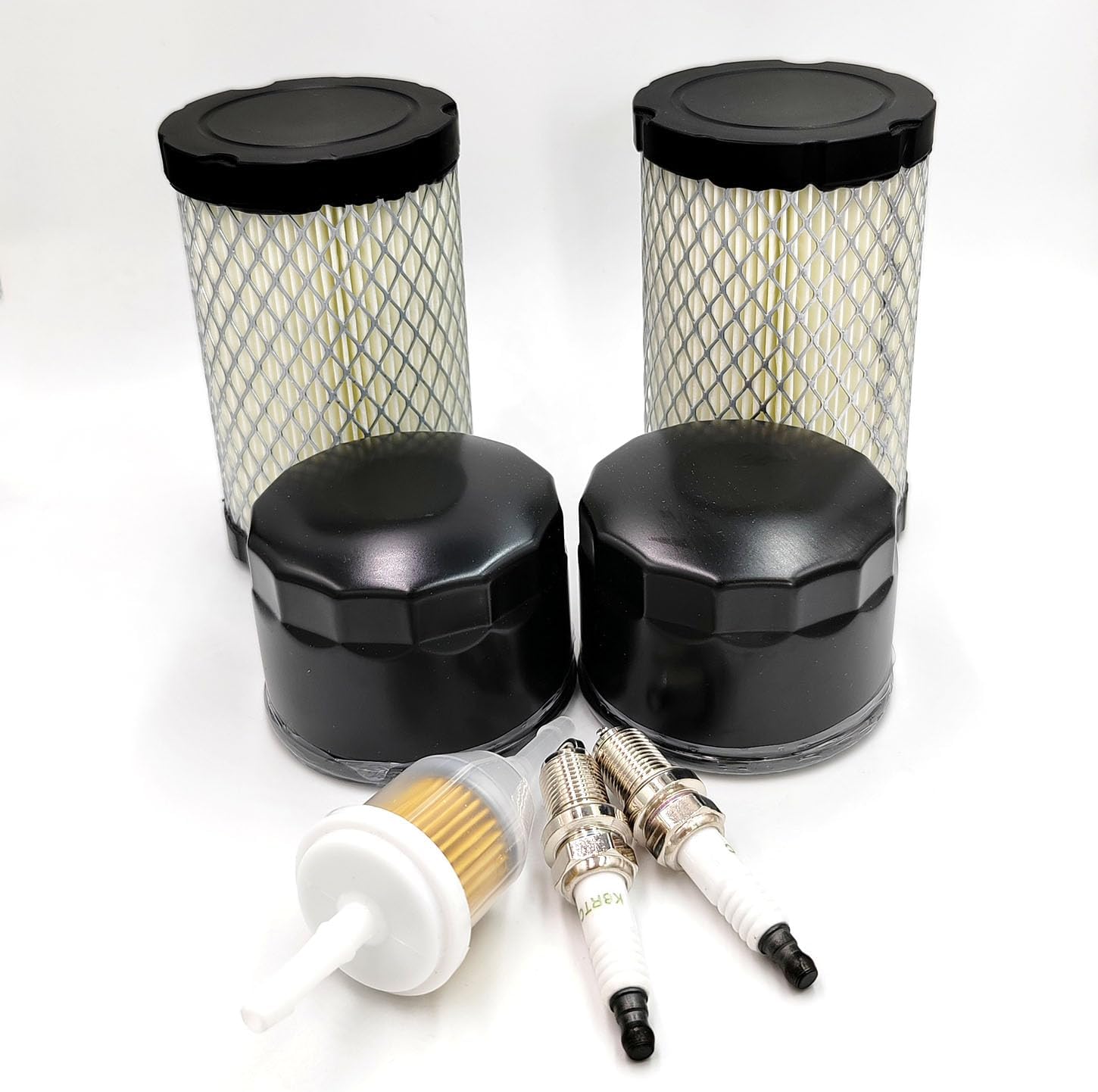 Air Oil Filter Kit for Husqvarna YTH24V48 YTA22V46 YTH22V46 HU800AWD for John Deere D105 D100 D110 D125 D130 Lawn Mower, Black Air Oil Filter Kit for Husqvarna YTH24V48 YTA22V46 YTH22V46 HU800AWD for John Deere D105 D100 D110 D125 D130 Lawn Mower, Black