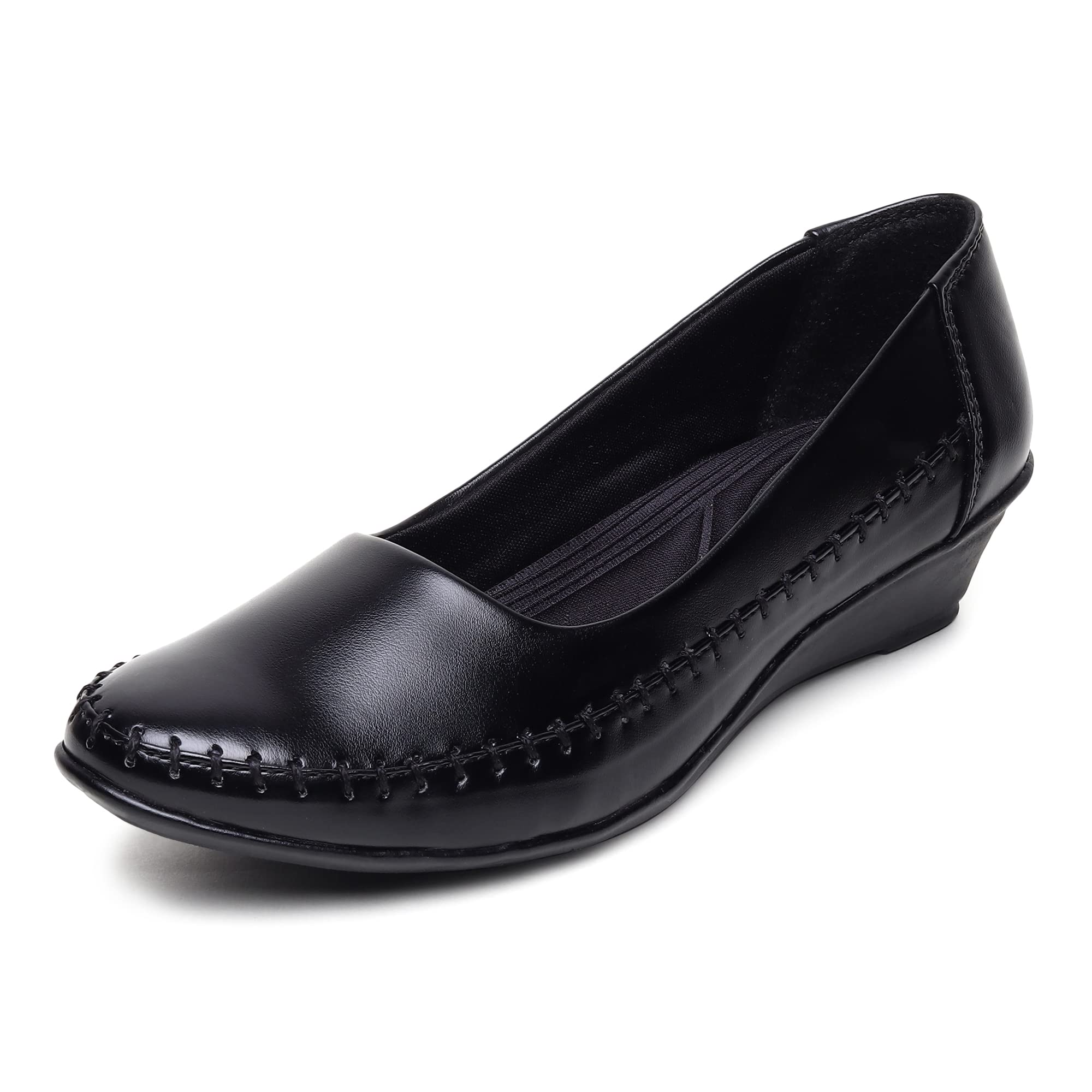 Streemaya Formal | Office wear| Comfortable Stylish Slip on Wedge Heel Bellies for Womens & Girls| Heel 1.5 inch |SM-BEL 26