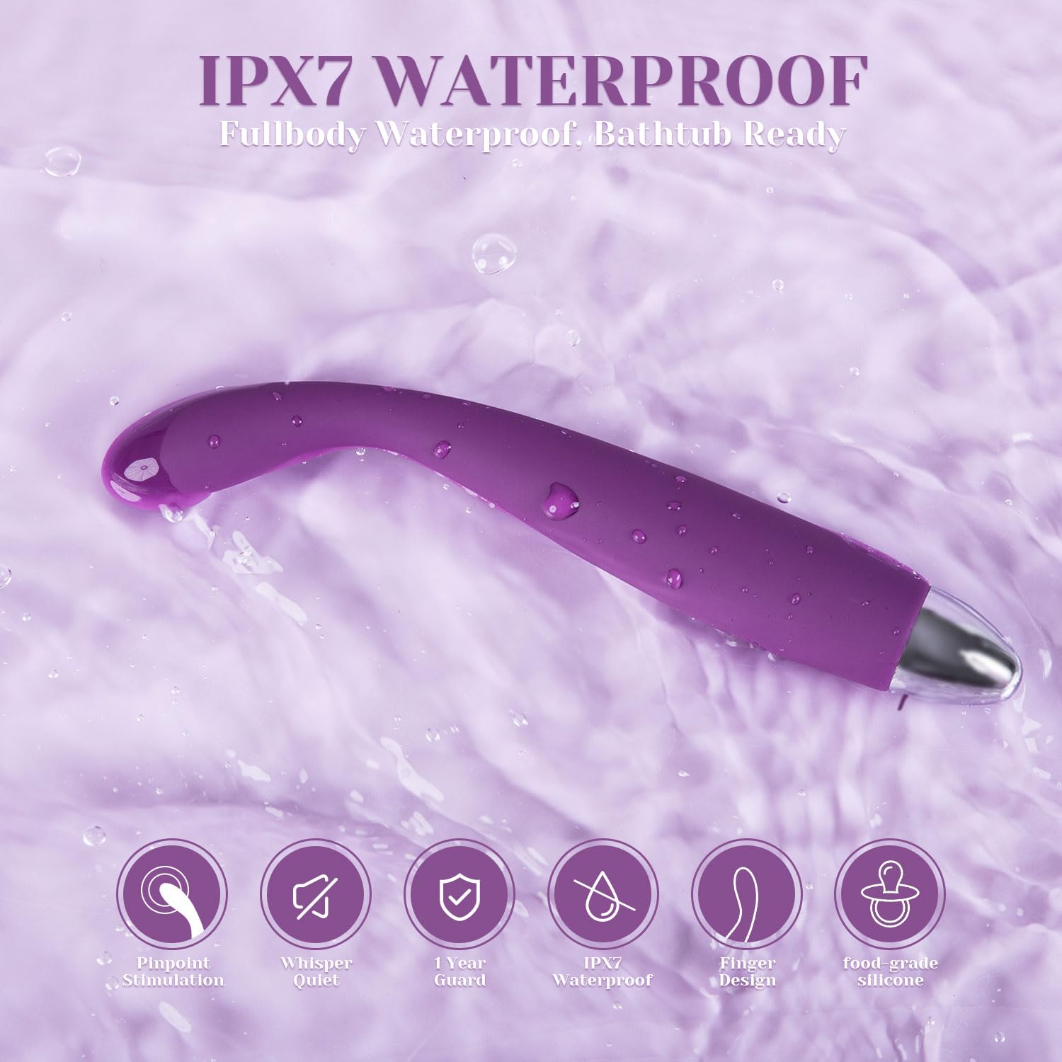 Svakom Vibromasseur en Silicone Stimulateur Point G Sextoys Appareil de Massage sur Visage pour Débutants (Violet)