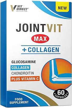 Joint VIT Max Supplements - 60 Capsules - with Added Collagen, Chondroitin & Vitamin C