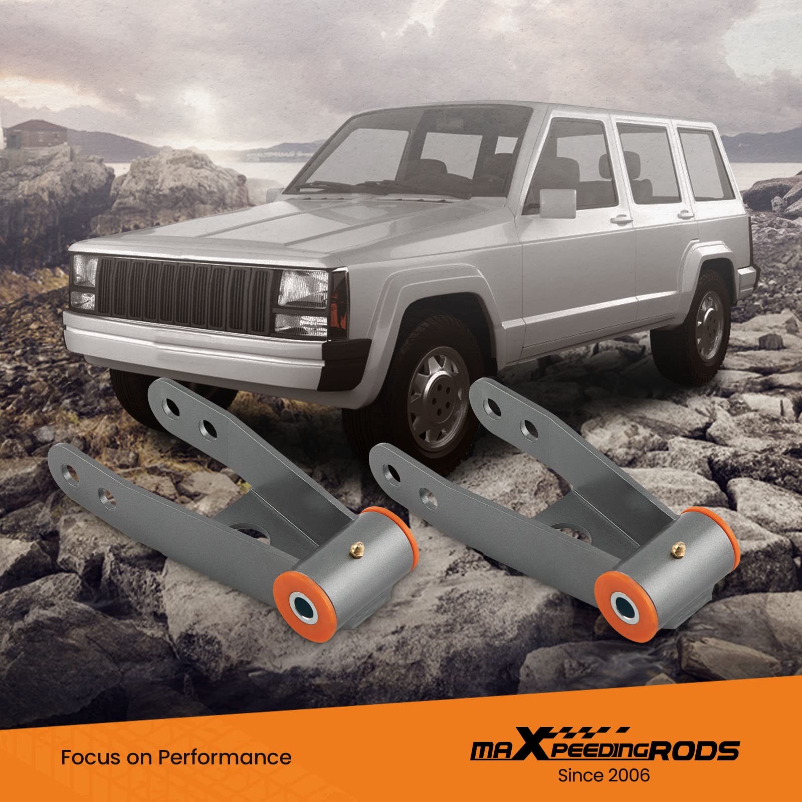 maXpeedingrods Kit de elevación de 3'' + 2'' para Jeep Cherokee XJ 4WD 1984-2001