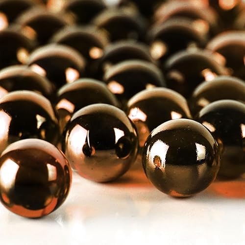 Miniatura 4 de CYS EXCEL Rellenos de jarrón de piedras preciosas de mármol de vidrio transparente XL de 1 pulgada 1 libra  Múltiples opciones de color cuentas de