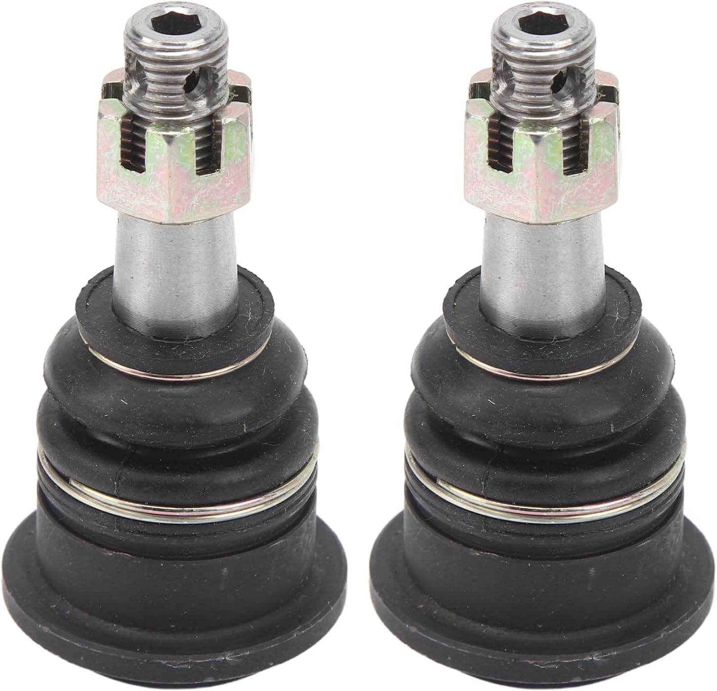 1 Pair Tie Rod End Ball Joint with Heavy Duty Steel Alloy Replacement Parts for 12mm, 110cc 125cc 150cc Quad Dirt Bike ATV Go Kart with Dustproof Bushings and Nuts