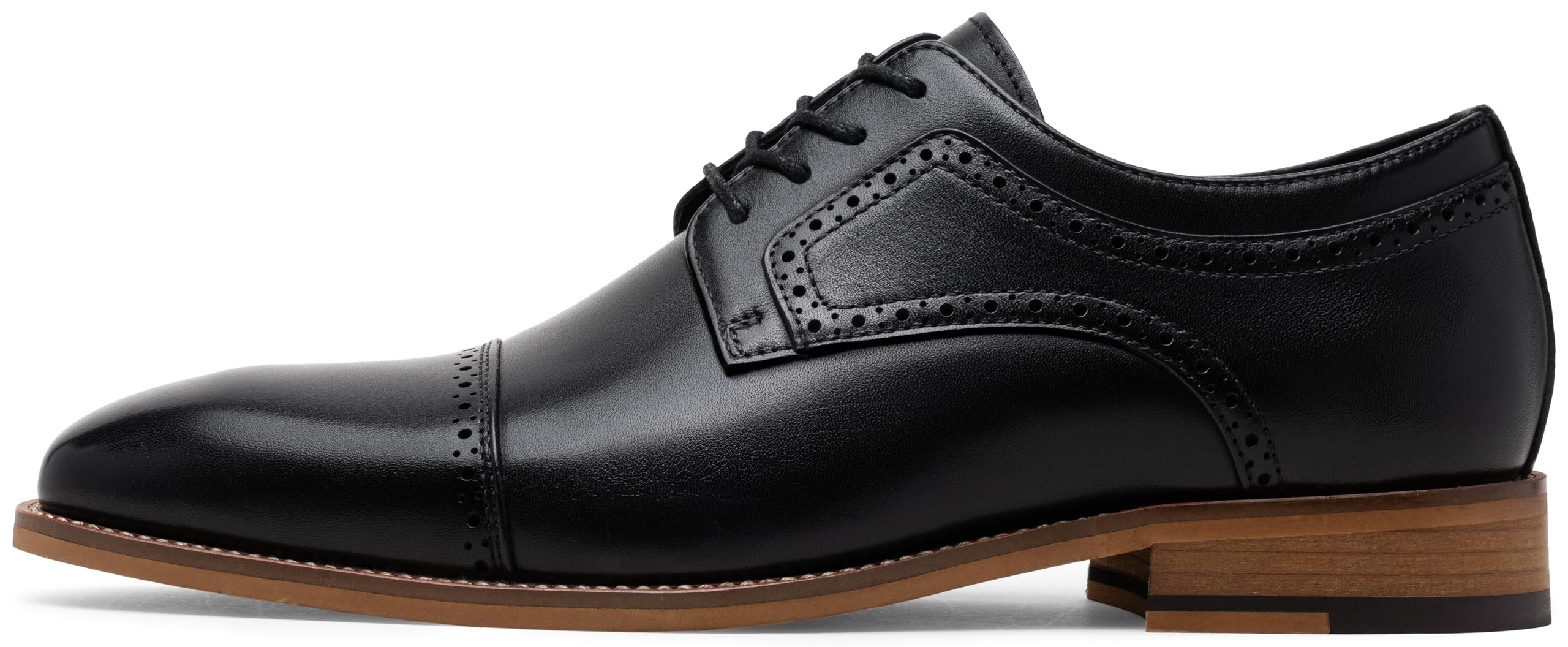 Jousen Mens Dress Shoes Leather Oxford Classic Shoes Formal Business Dress Shoes for Men