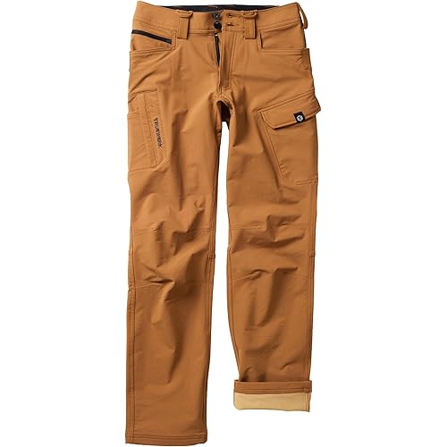 TRUEWERK Men's Work Pants - T2 WerkPant, Water Resistant, Windproof, Double-Woven Softshell, 4-Way Stretch, 9 Pockets