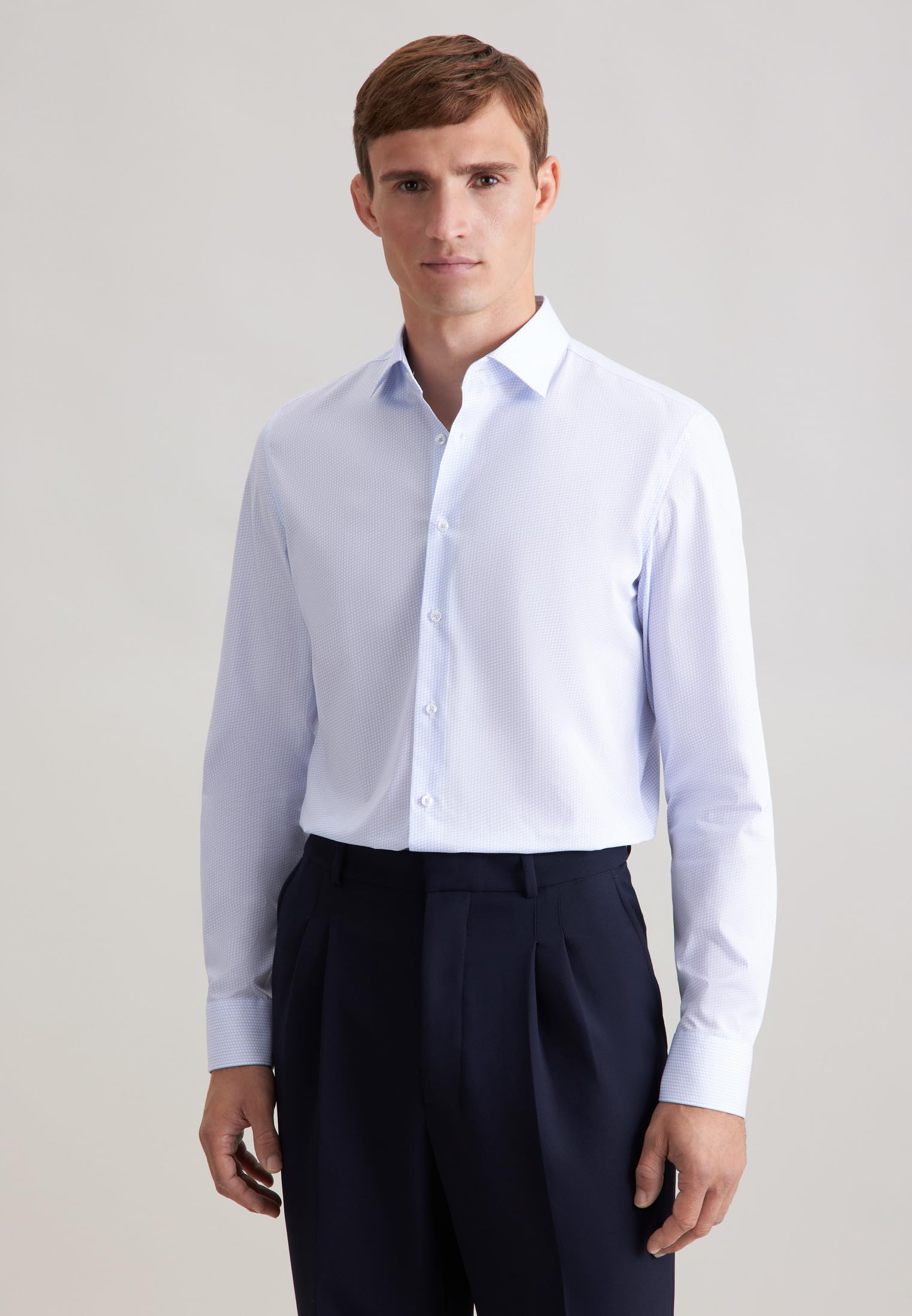 Seidensticker Herren Slim Fit Langarm Business-Hemd Hemd (1er Pack)