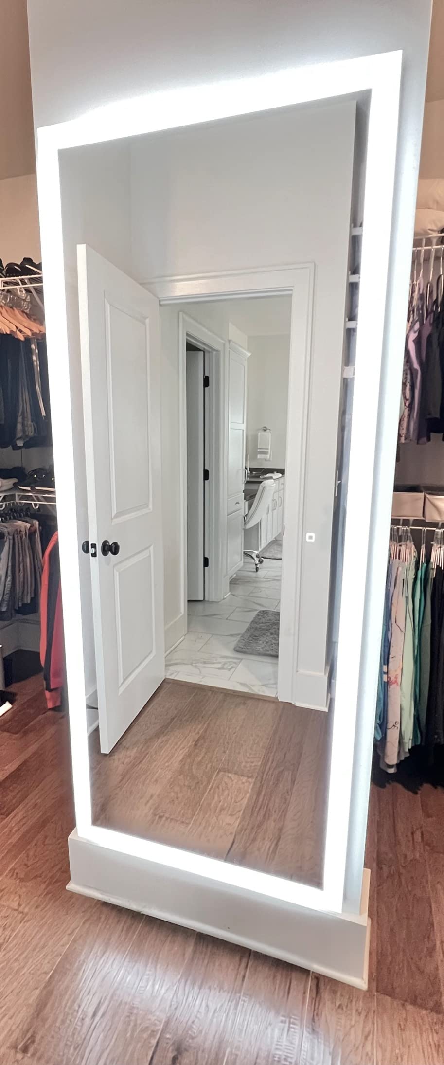 38/mo Finance JOVOL LED Lighted Bathroom Mirror\ Wall Mounted Vanity