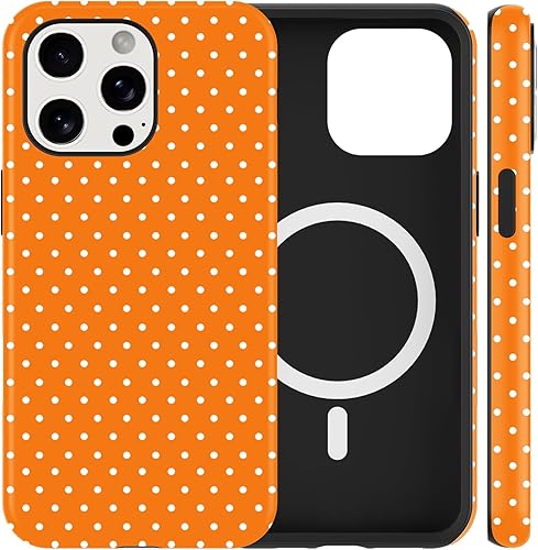 Vulfwela Cute Polka Dot Phone Case for iPhone 16 Pro Max Magnetic Case 6.9", Com