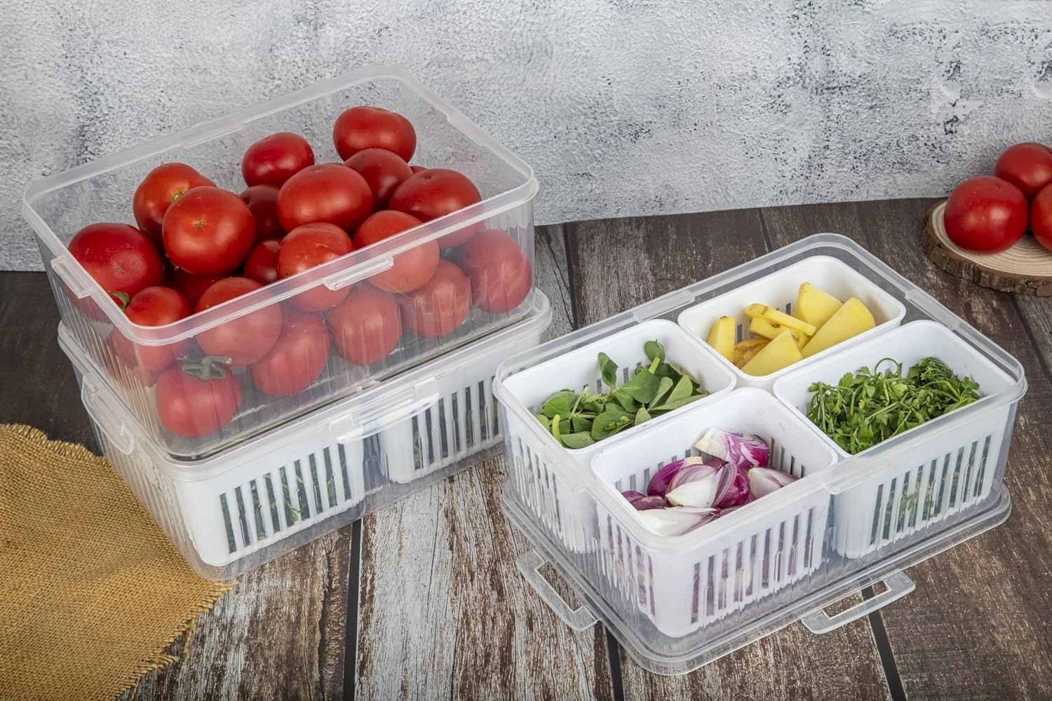See full amazon price history chart for ZUSCHLAG Plastic Fridge Storage Boxes Freezer Storage Containers,Container For Kitchen Storage Set,Storage In Kitchen,Vegetable Storage,Draining Crisper Refrigerator Food Box (1 Pic (6 Grid)),White ZUSCHLAG Plastic Fridge Storage Boxes Freezer Storage Containers,Container For Kitchen Storage Set,Storage In Kitchen,Vegetable Storage,Draining Crisper Refrigerator Food Box (1 Pic (6 Grid)),White (B0CWRXTFBV) Amazon Price History, Amazon Price Tracker