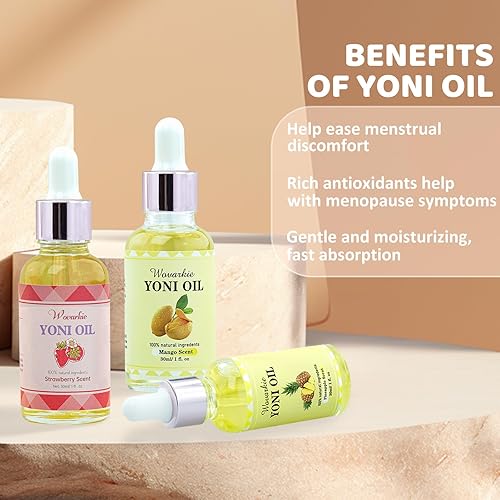 Miniatura 3 de Yoni - 3 paquetes de aceite esencial para mujeres, desodorante íntimo de aceite femenino 100% natural para mujeres, elimina el olor y el pH