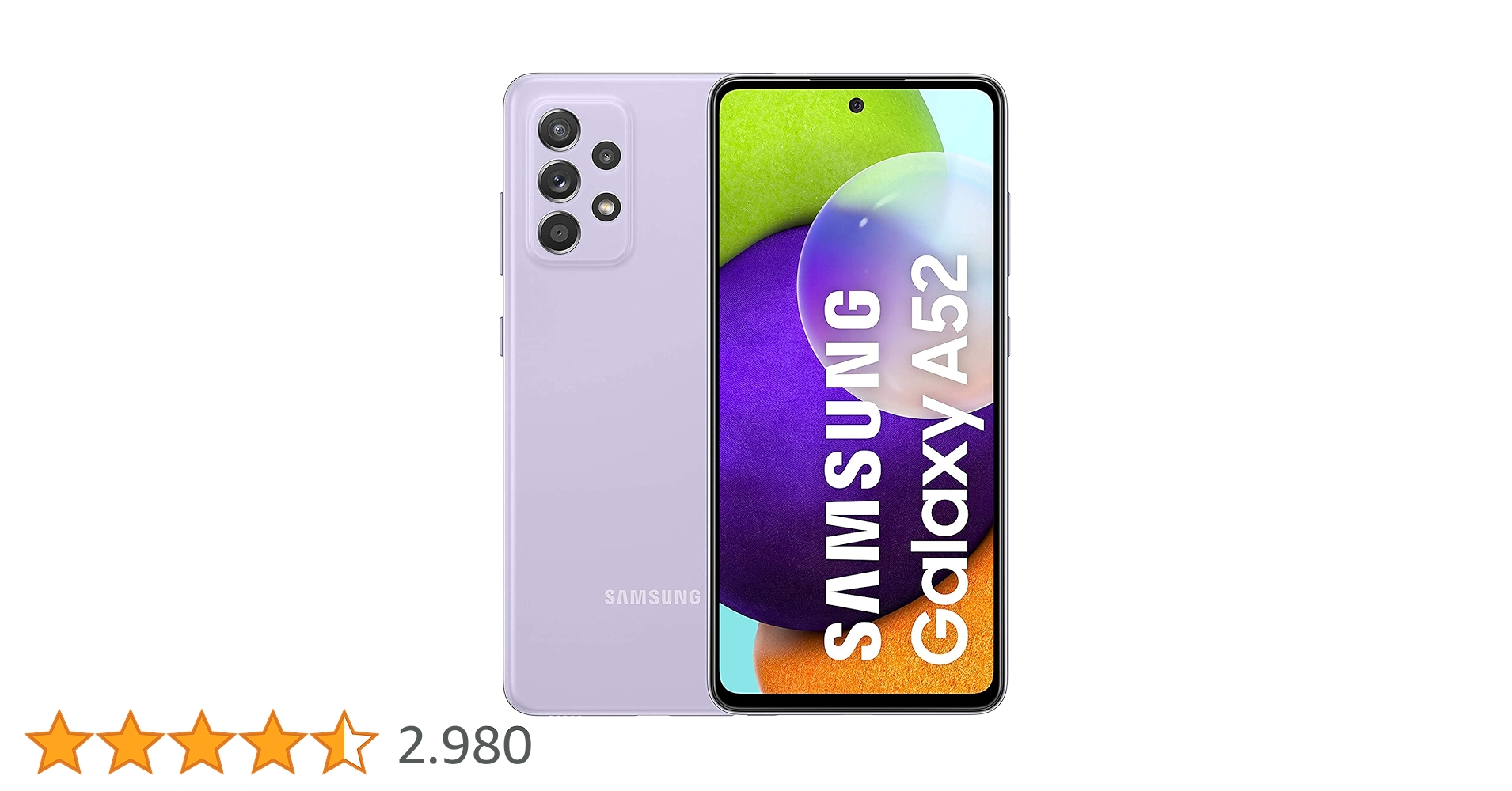 Samsung Galaxy A52 Smartphone ohne Vertrag 6.5 Zoll Infinity