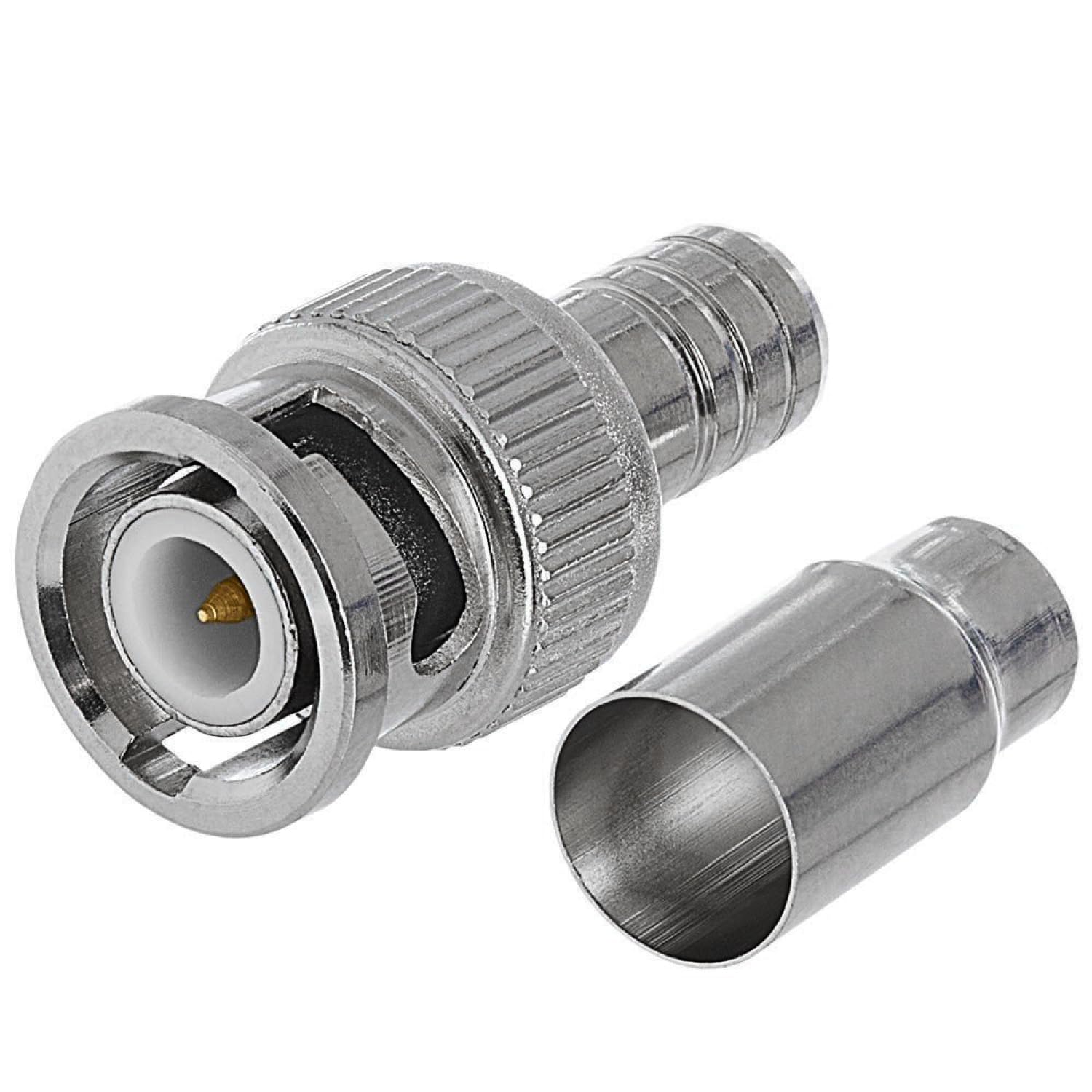 10Pcs Mannelijke Schroef Terminal Connector, Groene Coaxiale BNC
