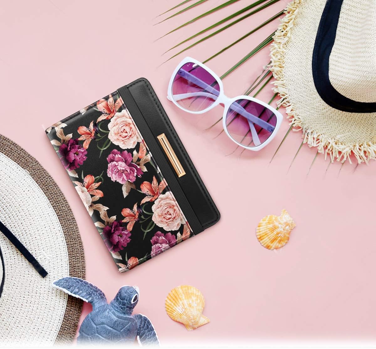  | Passport Holder Cover RFID Blocking Cute Slim Travel Passport Wallet for Women,Black | Passport Covers