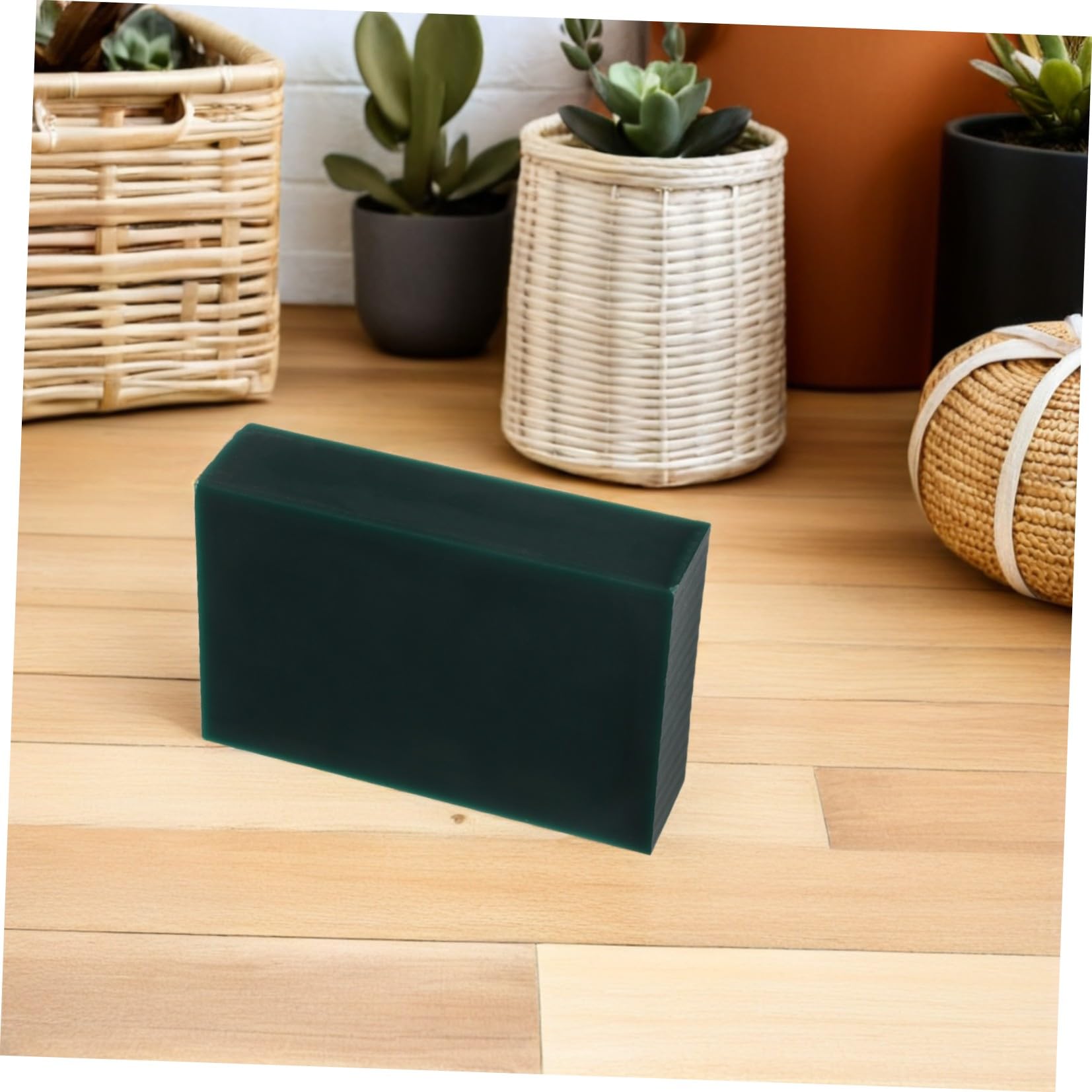 SOLUSTRE Blocco di Cera Cera per per Intaglio per Creazione Prototipi e Stampi, Resistente Verde per Artigiani Esperti