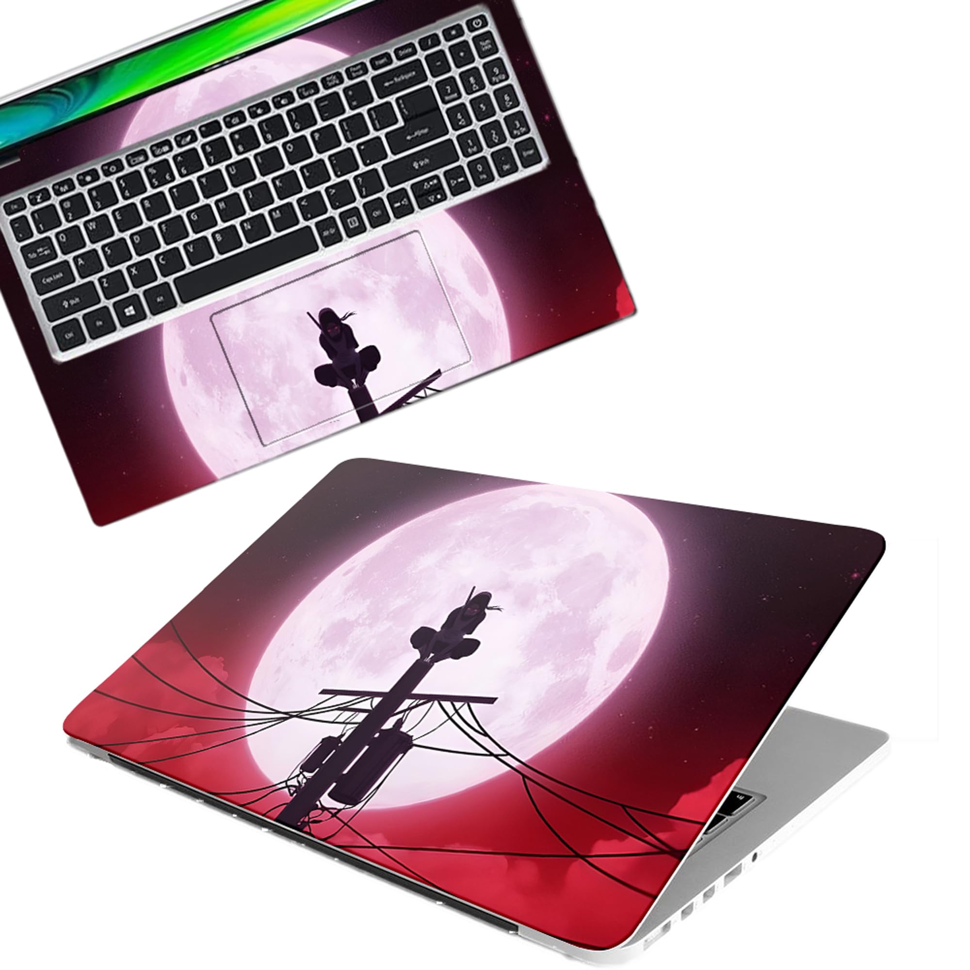 Full Body Laptop Skin Bubble-Free| Laminated| Removable| HD Quality Sticker for Laptops Upto 15.6 Inches Compatible with Hp/Dell/Acer/Lenovo/Asus etc.(Naruto-212)