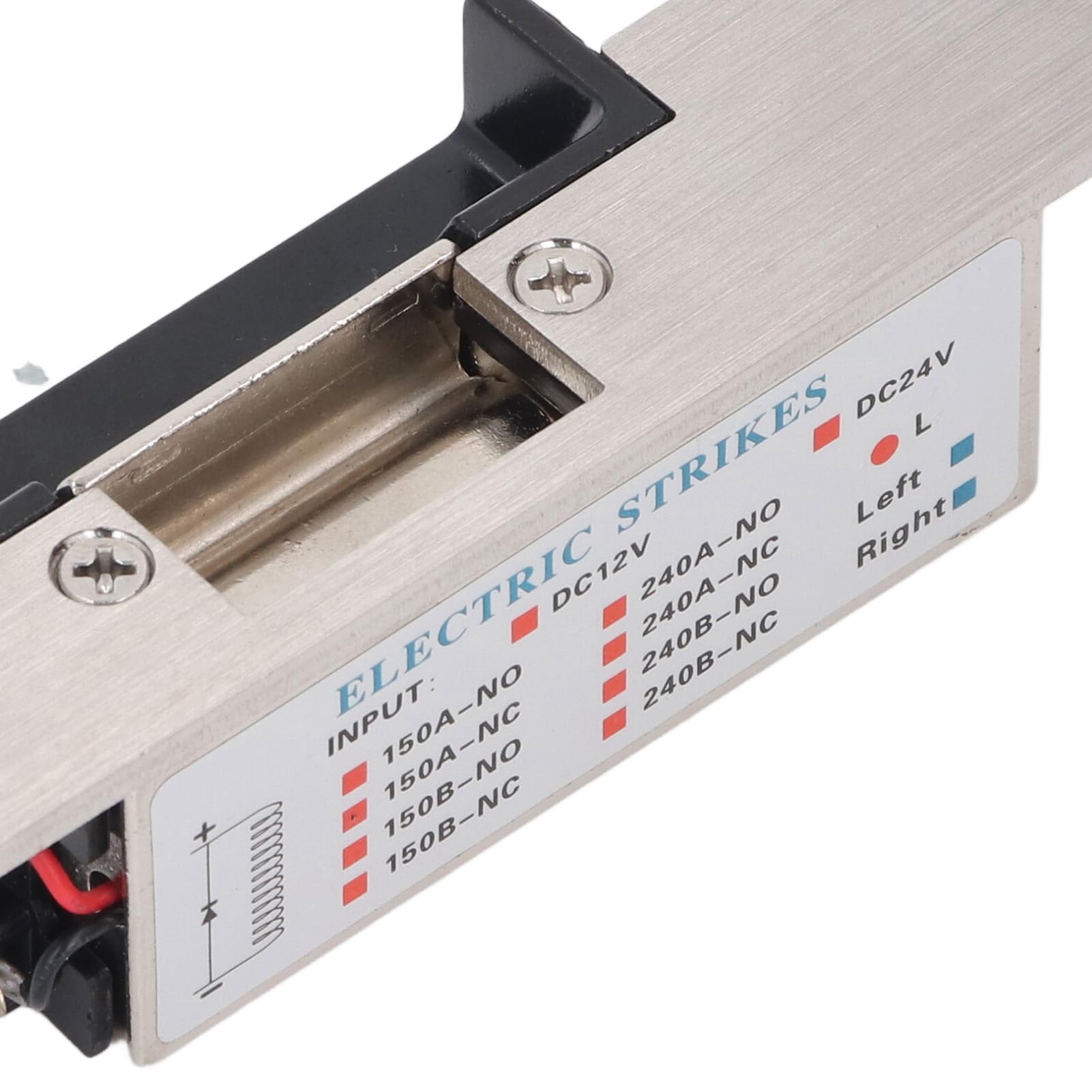 Fall Safe Electric Strike Lock 12V Mecanismo Seguro de Ataque Eléctrico para Cerraduras Cilíndricas El Bloqueo Eléctrico Fall Convierte las Cerraduras Cilíndricas Estándar en