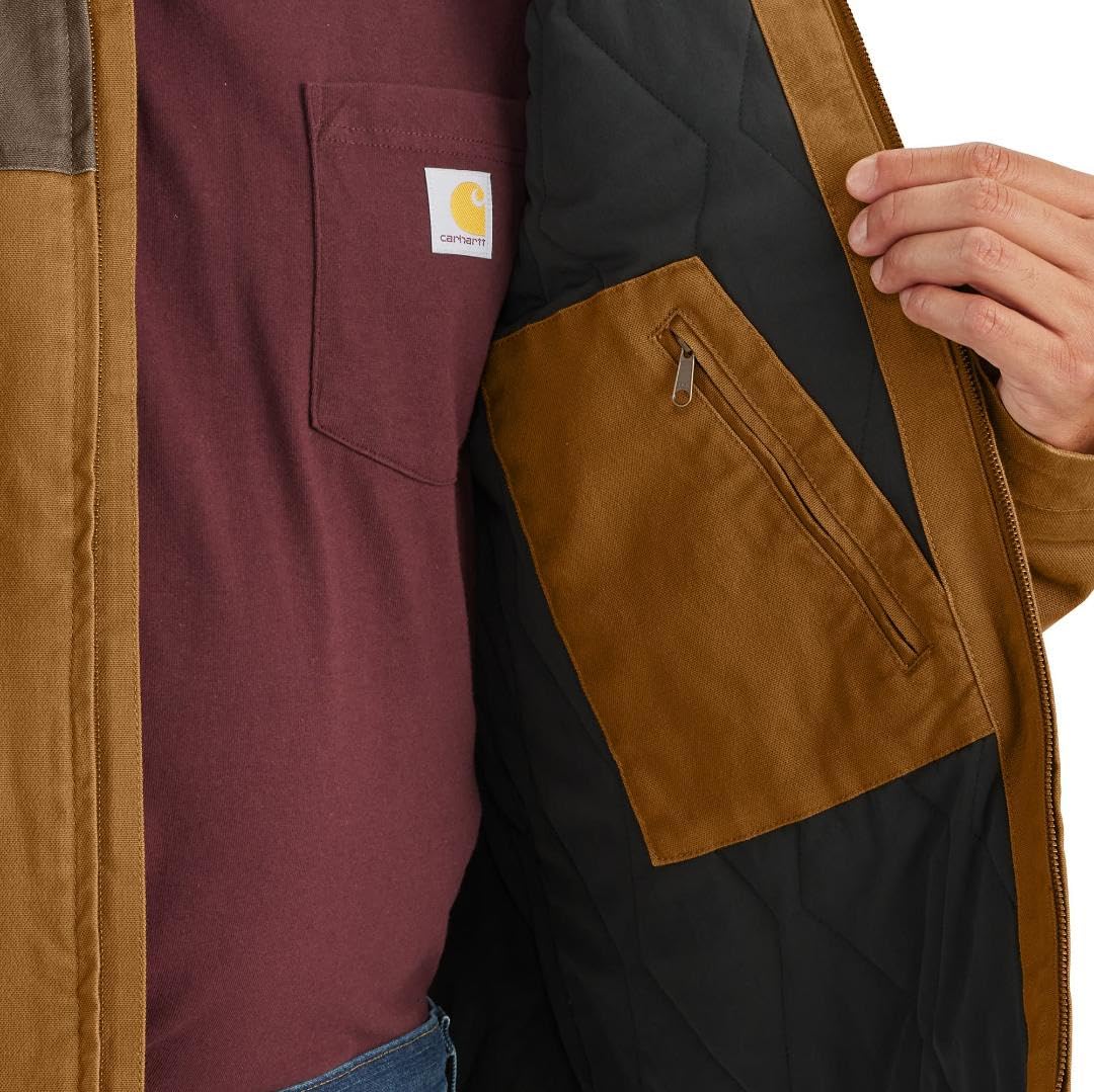 Carhartt M?ski 106432 Montana Rugged Flex® Duck Relaxed Fit Insulated J - X-Large Regular - Carhartt Brown/Coffee, Carhartt Br?zowy/kawowy, XL