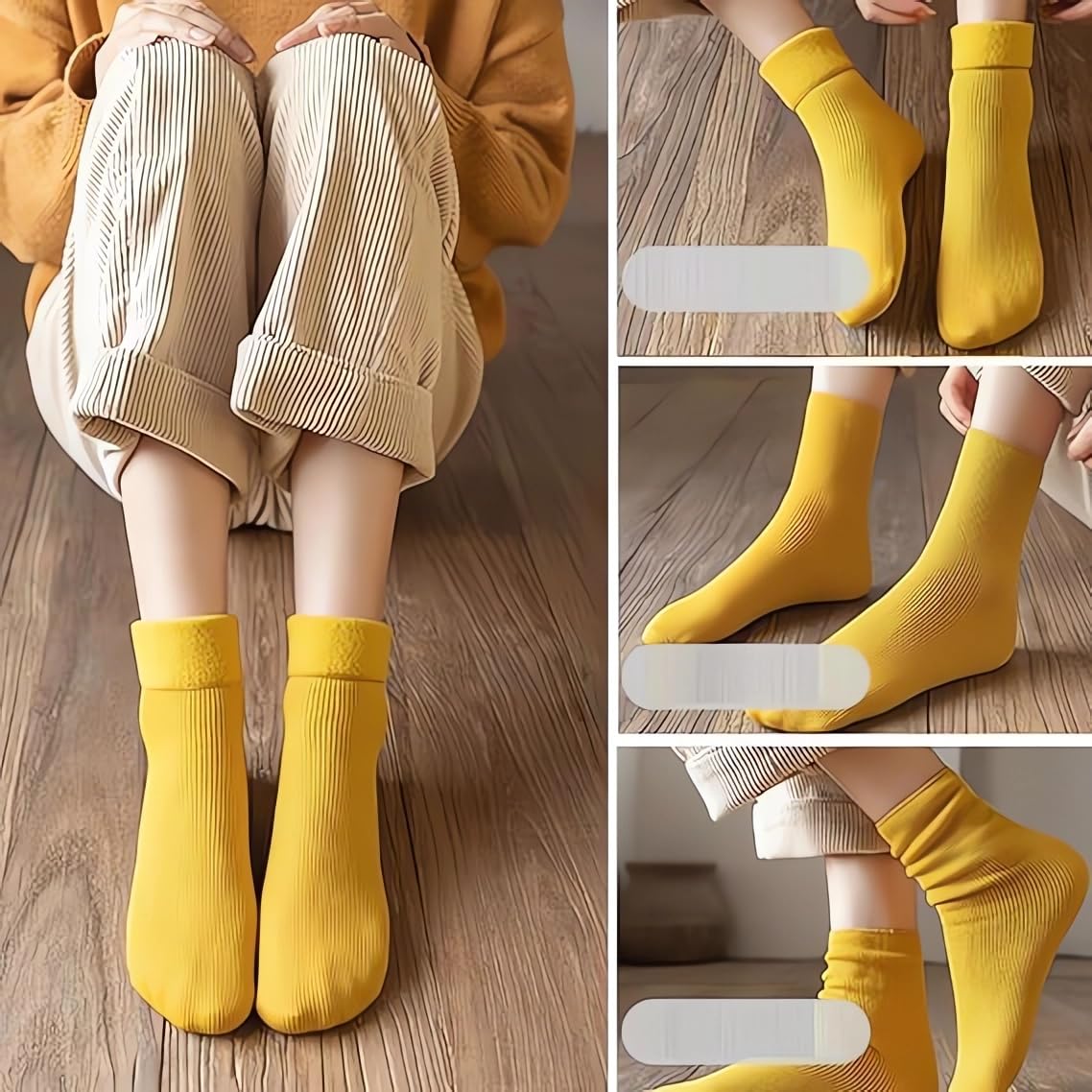 KIASRZN Manlira Socks for Women, Ultra-Soft Velvet Slim Thermal Socks (10 pairs D,one size)