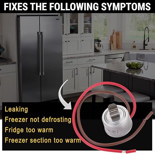 Miniatura 6 de Seentech - Termostato de descongelación bimetálico para refrigerador 4387503, compatible con Whirlpool, refrigerador/congelador Ken-more: reemplaza