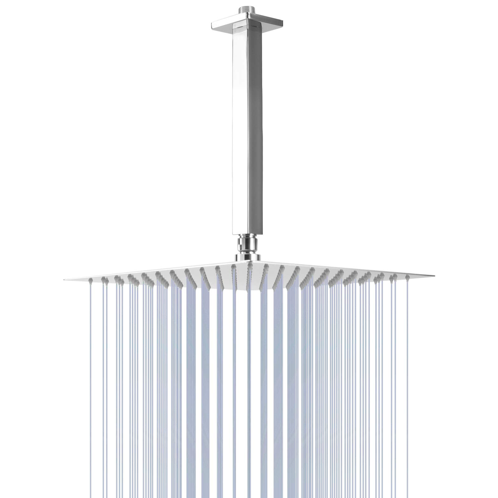 Buy Rain Shower Head With Shower Arm, NearMoon Ceiling Square Shower