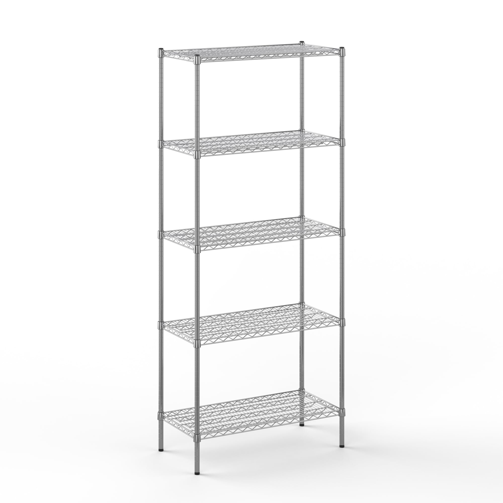 18" Deep x 36" Wide x 86" Height Wire Shelving Kit | 5-Tier | NSF Commercial Storage Rack Unit