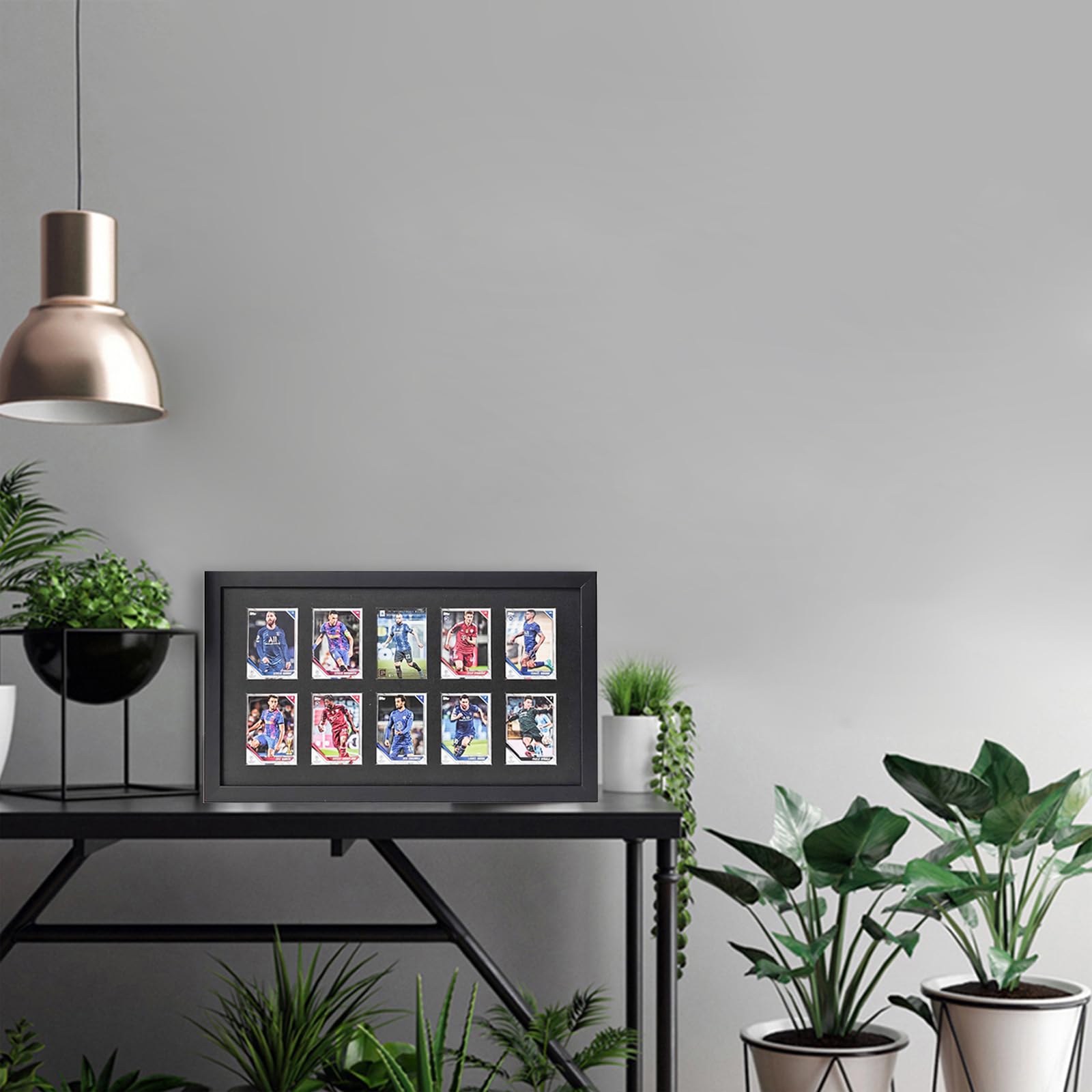 Temgee 36 CardBaseball Card Display Case - Afsluitbare Sport Graded Card Display Case Wandhouder met UV-bescherming Acryl Deur voor Honkbal Basketbal Voetbal Hockey Trading Card Collectie - Walnoot