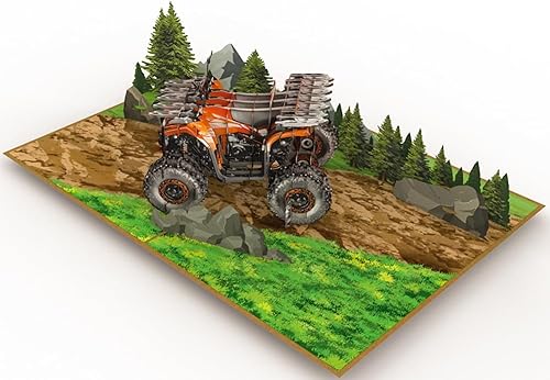 Vista 36 de PopLife Jeep Truck 3D Pop Up Card para todas las ocasiones - regalo del día del padre, graduación, felicitaciones, jubilación, aniversario - SUV
